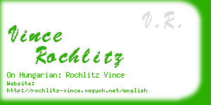 vince rochlitz business card